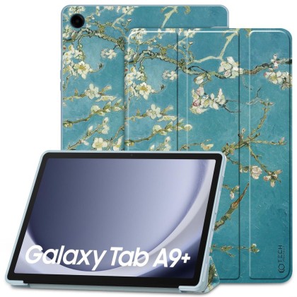 Силиконов тефтер за Samsung Galaxy Tab A9+ Plus 11.0 от Tech-Protect SmartCase - Sakura