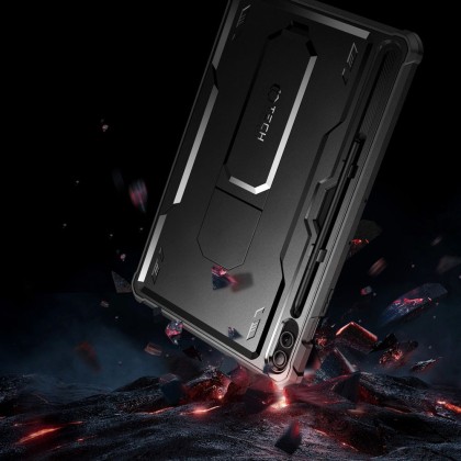 360 градусов калъф за Samsung Galaxy Tab S9 FE+ Plus 12.4 от Tech-Protect Kevlar Pro - Черен