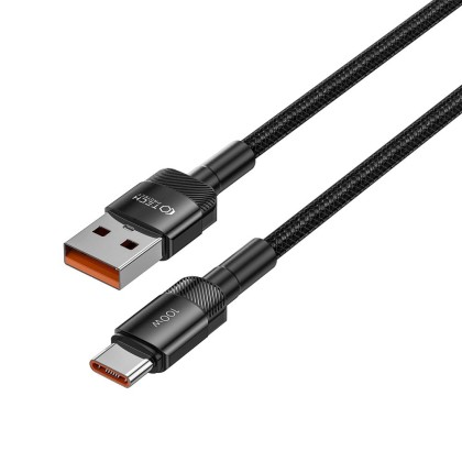 Кабел за зареждане USB-A / USB-C с PD 100W / 20V / 5A от Tech-Protect Ultraboost Evo - 50см Черен