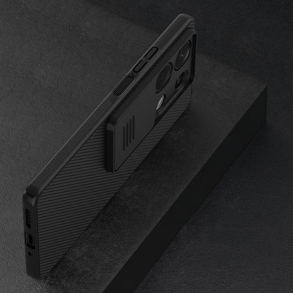 Калъф със защита на камерата за Xiaomi Redmi Note 13 5G от Nillkin Camshield - Черен
