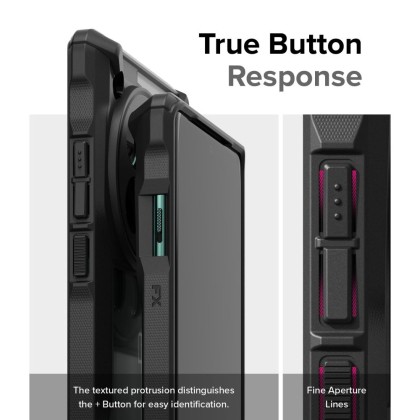 Удароустойчив твърд кейс за OnePlus 12 от Ringke Fusion X - Черен
