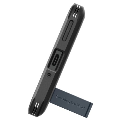Удароустойчив, твърд кейс за OnePlus 12 от Spigen Tough Armor - Metal Slate