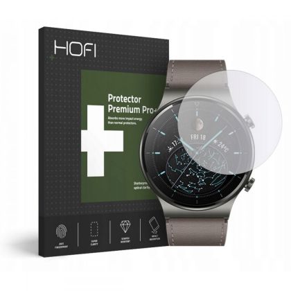Стъклен протектор FULL GLUE за Huawei Watch GT 2 Pro от Hofi Glass Pro+ - Прозрачен