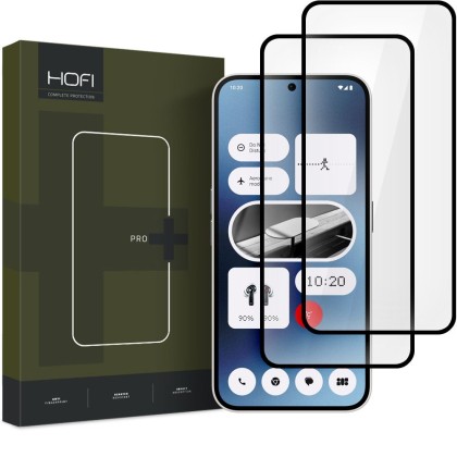 2 х Стъклен протектор FULL GLUE за Nothing Phone 2a от Hofi Glass Pro+ - Черен