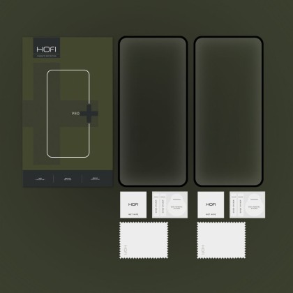 2 х Стъклен протектор FULL GLUE за Nothing Phone 2a от Hofi Glass Pro+ - Черен