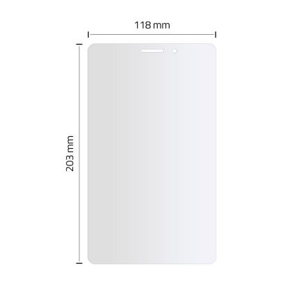 Стъклен протектор FULL GLUE за Samsung Galaxy Tab A 8.0 от Hofi Glass Pro+ - Прозрачен