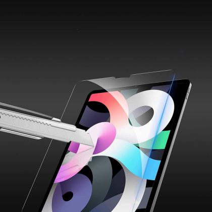 Стъклен протектор FULL GLUE за iPad Air 10.9 4 2020 / 5 2022 от Hofi Glass Pro+ - Прозрачен