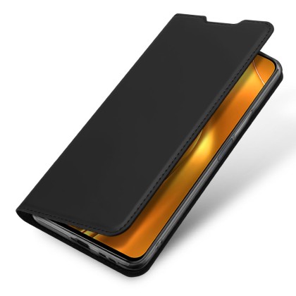 Кожен тефтер за Xiaomi Poco F4 5G от Dux Ducis Skin Pro - Черен