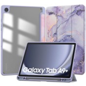 Хибриден калъф за Samsung Galaxy Tab A9 Plus 11.0 от Tech-Protect SC Pen Hybrid - Violet Marble