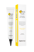 Витализиращ околоочен крем, който повишава хидратацията на кожата. FarmStay Citrus Yuja Vitalizing Eye Cream