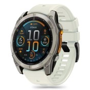 Силиконова каишка за часовник Garmin Fenix 5x / 5x Plus / 6x / 6x Pro / 7x / 8 (51mm) от Tech-Protect Silicone Line - Titanium