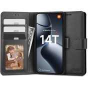 Кожен тефтер за Xiaomi 14T Pro от Tech-Protect Wallet - Черен