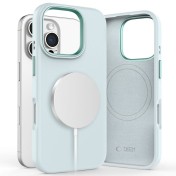 Силиконов кейс с MagSafe за iPhone 16 Pro от Tech-Protect Silicone Pure - Sky Blue