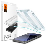 2 стъклени протектора за дисплей на Samsung Galaxy S24 FE от Spigen Glas.TR "Ez Fit" - Прозрачни