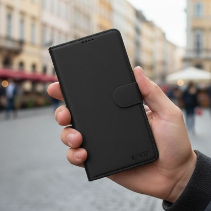 Кожен тефтер за OnePlus Nord 6 от Tech-Protect Wallet - Black