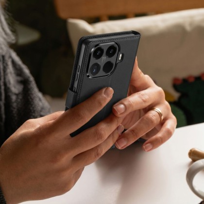 Кожен тефтер за Xiaomi 17T Pro от Tech-Protect Wallet - Black
