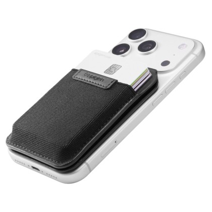SPIGEN S314-4 SLIM FOLD TRIPOD WALLET MAGSAFE BLACK