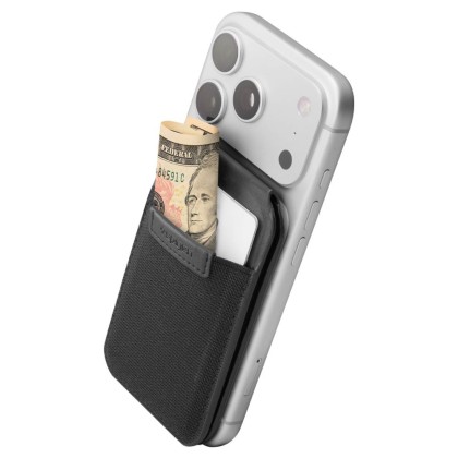 SPIGEN S314-4 SLIM FOLD TRIPOD WALLET MAGSAFE BLACK