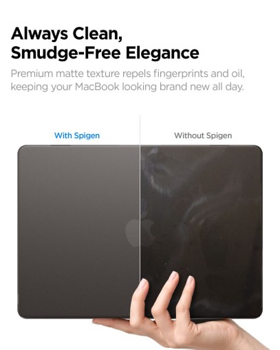 SPIGEN AIRSKIN MACBOOK AIR 13 M2-M5 2023-2026 FROST BLACK