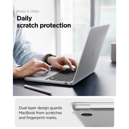 SPIGEN AIRSKIN MACBOOK AIR 13 M2-M5 2023-2026 FROST CLEAR