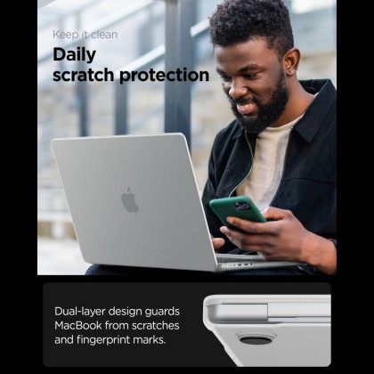 SPIGEN AIRSKIN MACBOOK PRO 14 M1-M5 PRO / M5 PRO MAX 2021-2026 FROST CLEAR