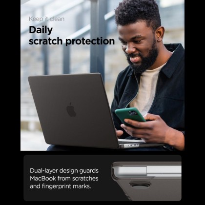 SPIGEN AIRSKIN MACBOOK PRO 14 M1-M5 PRO / M5 PRO MAX 2021-2026 FROST BLACK