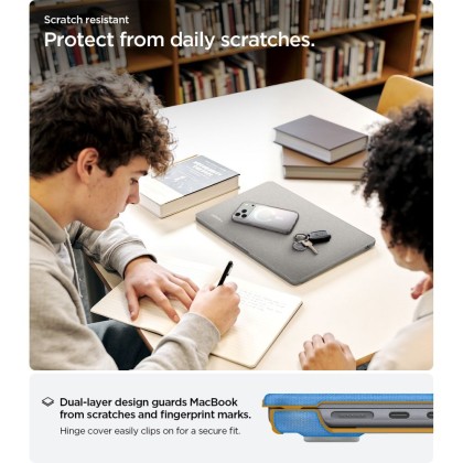 SPIGEN URBAN FIT MACBOOK AIR 13 M2-M5 2023-2026 HEATHER GREY