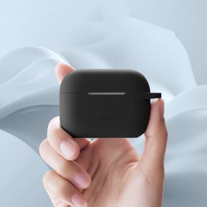 Силиконов кейс с карабинер за слушалки Apple AirPods Pro 1 / 2 от ESR Bounce - Черен