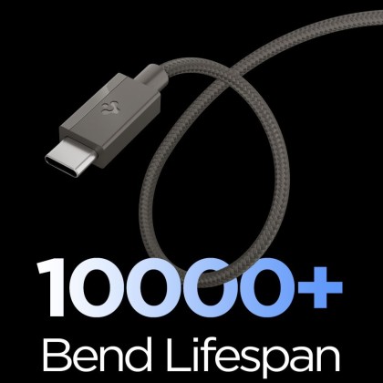 SPIGEN EB6015CC ESSENTIAL TYPE-C CABLE 60W 150CM GUNMETAL