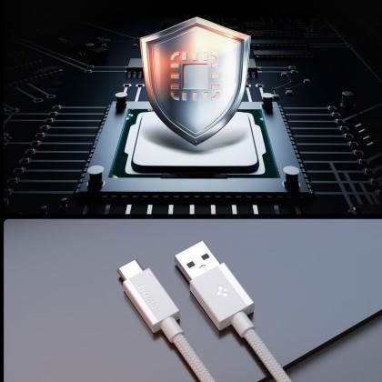 SPIGEN EB6015AC ESSENTIAL TYPE-C CABLE 60W 150CM WHITE