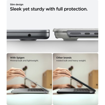 SPIGEN URBAN FIT MACBOOK AIR 15 M2-M5 2023-2026 HEATHER GREY