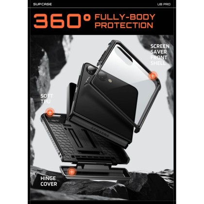 SUPCASE UNICORN BEETLE PRO GALAXY Z FLIP 8 BLACK
