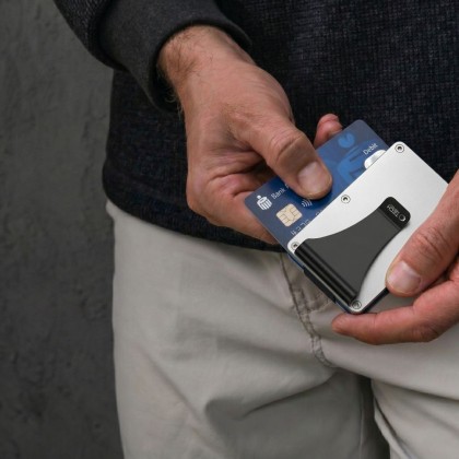 TECH-PROTECT THORN RFID CARD WALLET STEEL SILVER