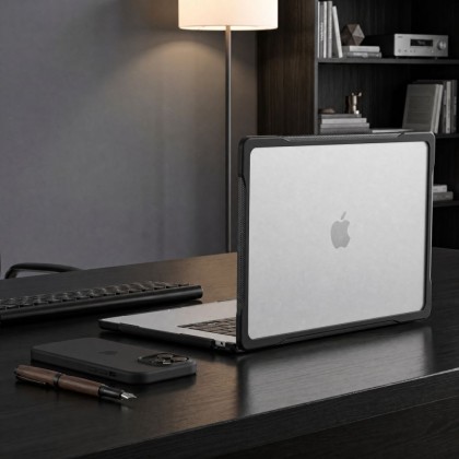 TECH-PROTECT VELAR MACBOOK AIR 15 M2-M5 2023-2026 BLACK/MATTE CLEAR