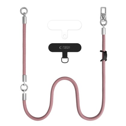 TECH-PROTECT C10S ROPE CROSSBODY & WRIST DUSTY ROSE/TITANIUM