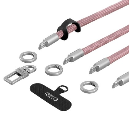 TECH-PROTECT C10S ROPE CROSSBODY & WRIST DUSTY ROSE/TITANIUM