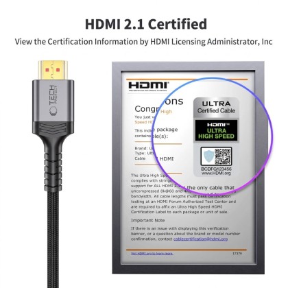 TECH-PROTECT ULTRABOOST CABLE HDMI 2.1 4K 120HZ / 8K 60HZ 200CM BLACK