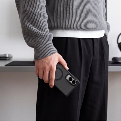 Твърд кейс с MagSafe пръстен за Samsung Galaxy Z Fold 8 от Tech-Protect MagMat - Matte Black