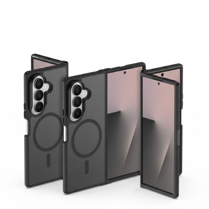 Твърд кейс с MagSafe пръстен за Samsung Galaxy Z Fold 7 / 8 Ultra  от Tech-Protect MagMat - Matte Black