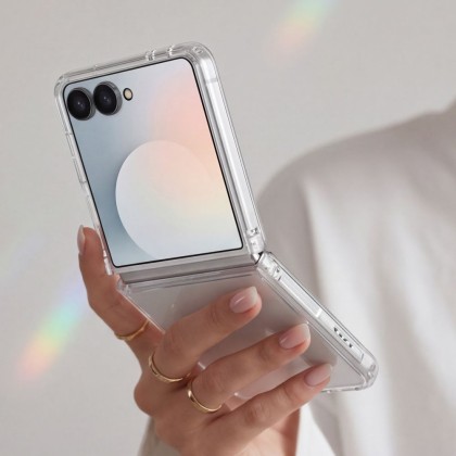 Хибриден кейс за Samsung Galaxy Z Flip 8 от Tech-Protect Flexair Hybrid - Clear