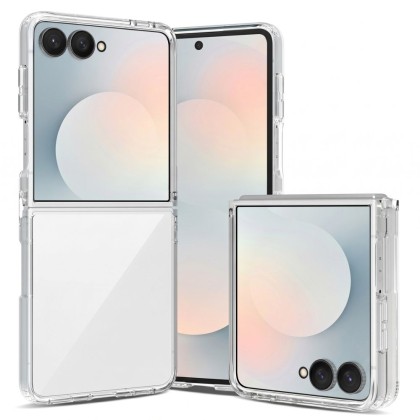 Хибриден кейс за Samsung Galaxy Z Flip 8 от Tech-Protect Flexair Hybrid - Clear