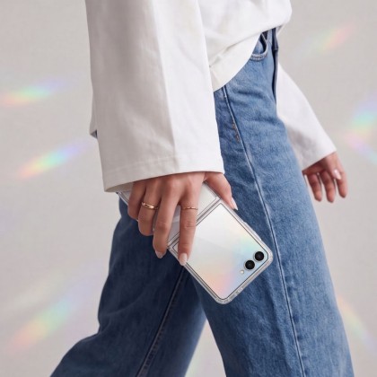 Хибриден кейс с MagSafe за Samsung Galaxy Z Flip 8 от Tech-Protect Flexair Hybrid - Clear