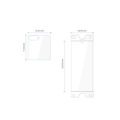 ZESTAW OCHRONNY TECH-PROTECT EASY SET FOIL & GLASS FIT+ 4IN1 GALAXY Z FLIP 7 / 8 CLEAR