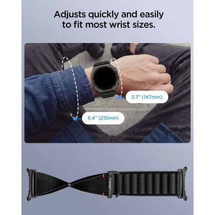 SPIGEN WBF1 BAND SAMSUNG GALAXY WATCH ULTRA 1 / 2 2024-2026 (47 MM) BLACK