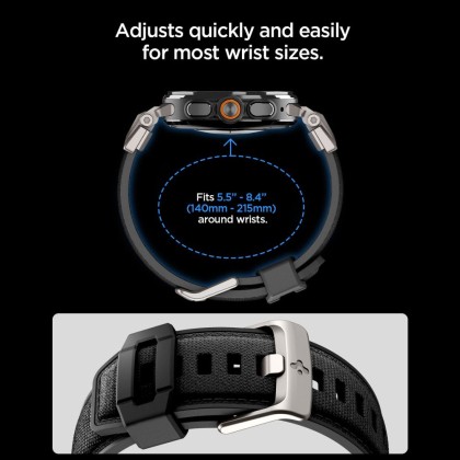 SPIGEN DURAPRO ARMOR BAND SAMSUNG GALAXY WATCH ULTRA 1 / 2 2024-2026 (47 MM) BLACK