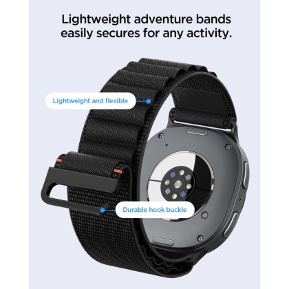 SPIGEN WBF1 BAND SAMSUNG GALAXY WATCH 8 / 9 / CLASSIC (40 / 44 / 46 MM) BLACK