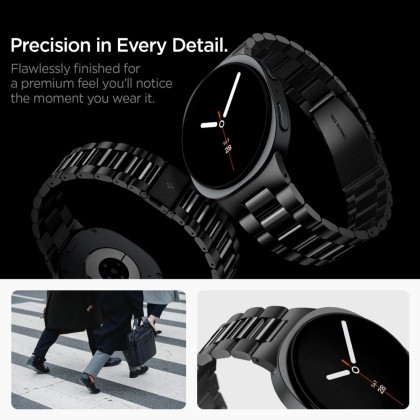 SPIGEN MODERN FIT 316L BAND SAMSUNG GALAXY WATCH 8 / 9 / CLASSIC (40 / 44 / 46 MM) BLACK