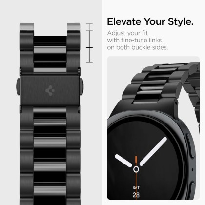 SPIGEN MODERN FIT 316L BAND SAMSUNG GALAXY WATCH 8 / 9 / CLASSIC (40 / 44 / 46 MM) BLACK