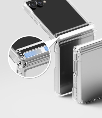Удароустойчив твърд кейс за Samsung Galaxy Z Flip 8 от Ringke Fusion - Clear