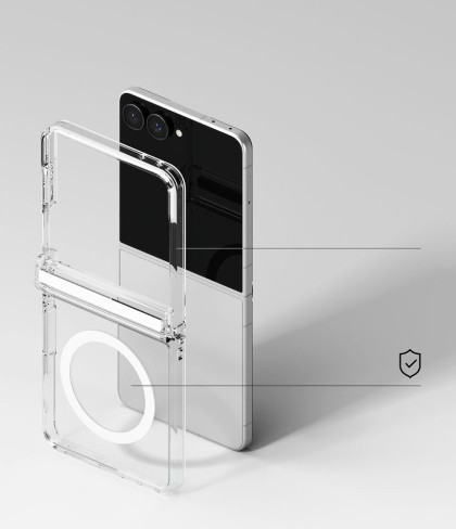 RINGKE FUSION FLAP MAGNETIC MAGSAFE GALAXY Z FLIP 8 CLEAR